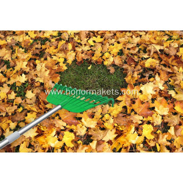Adjustable Folding Leaves Rake for Quick Clean Up of Lawn and Yard